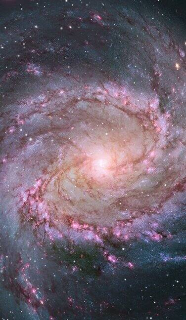 银河在动画中被描绘充满了无数的恒星