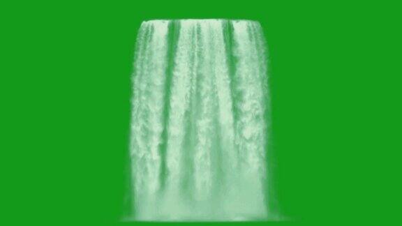 瀑布绿色屏幕动态图形