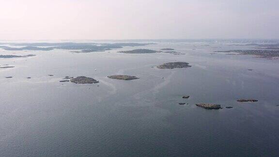 无人机拍摄的瑞典群岛
