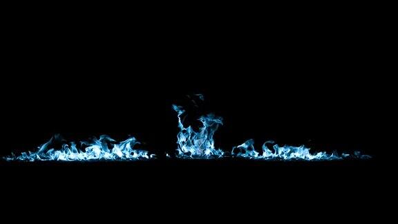 蓝色火焰火焰效果动画