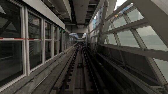 4k超延时POV旅程在现代自动驾驶台北铁路地铁