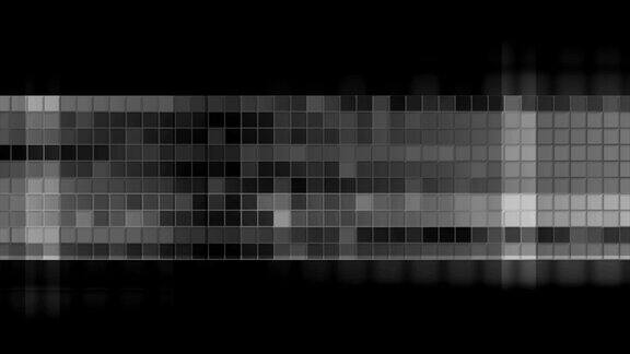 深灰色像素方块马赛克视频动画