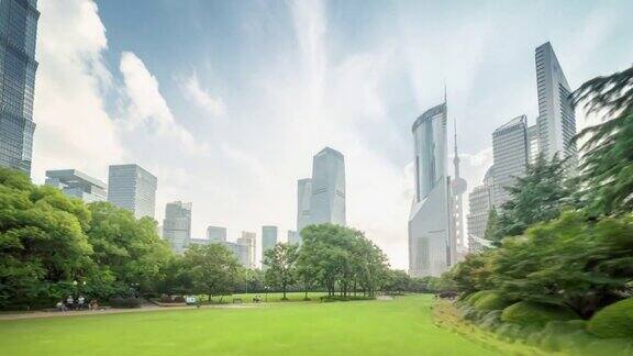 中国上海陆家嘴金融中心公园