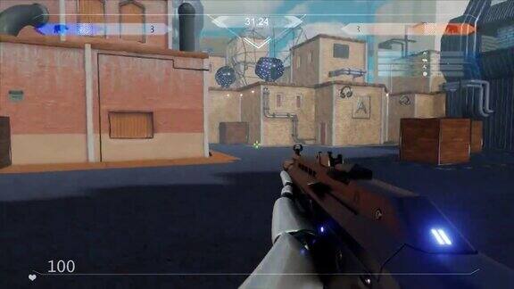 3D游戏攻略带有射击武器的第一人称射击游戏穿越地图