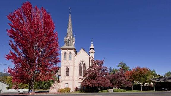 俄勒冈州杰克逊维尔的美丽教堂