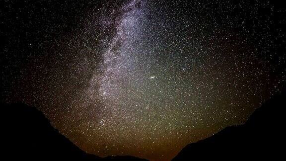 恒星时间流逝银河系夜晚