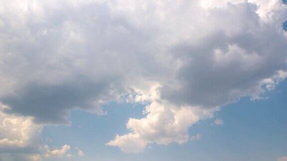 蓝天上的白云动态背景