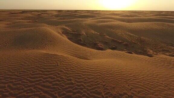 卡尔梅克共和国的沙漠鸟瞰图