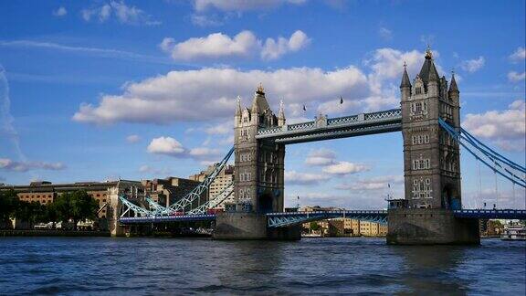4k时间流逝伦敦塔桥英国夏天