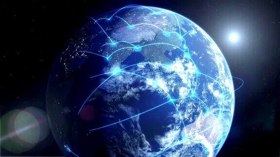 全球网络-蓝色
