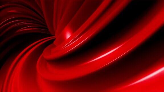 螺旋错觉抽象视频背景红色