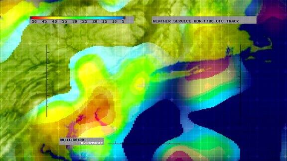 天气雷达数字卫星图(美国东北部)
