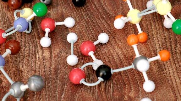 塑料构造器的分子模型