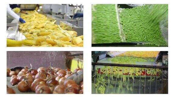 食品行业蔬菜加工多筛分