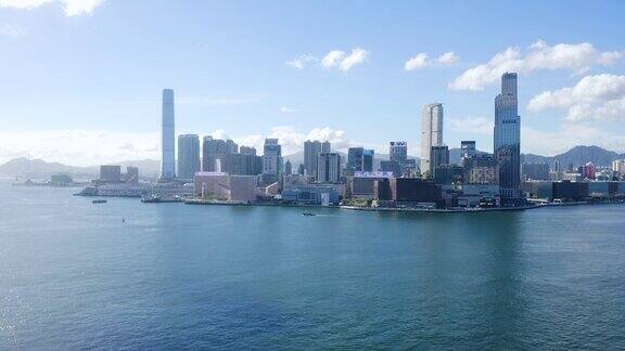 香港城市中环航拍