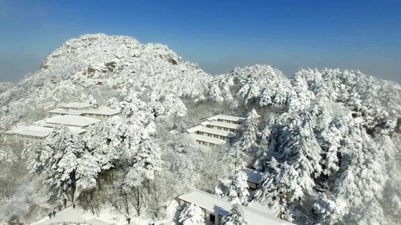 黄山雪景4k