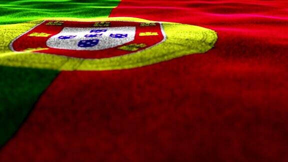 葡萄牙纺织地毯旗帜背景环