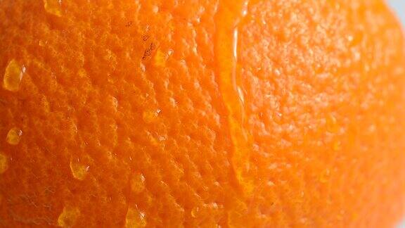 多汁的成熟橙子