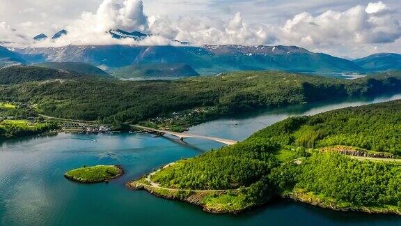挪威美丽的自然景观挪威NordlandSaltstraumen大漩涡中的漩涡