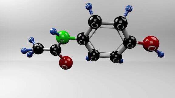 对乙酰氨基酚的分子