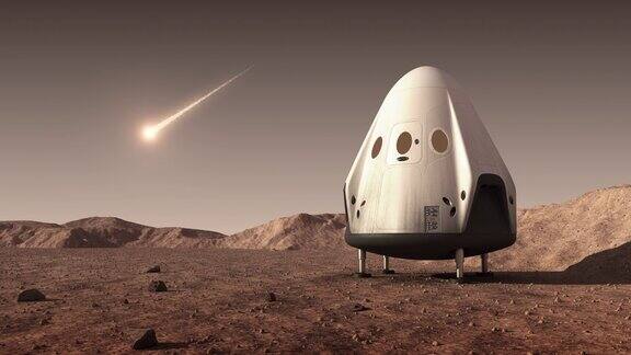 火星表面商业航天器降落舱
