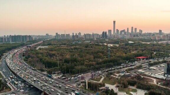 ZO北京城市和拥挤的交通