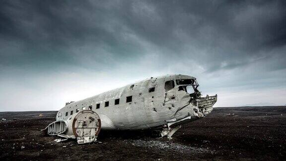 时间流逝:冰岛的飞机残骸