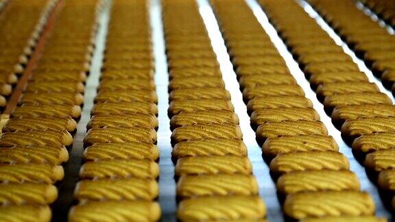 为生产饼干的糖果工厂
