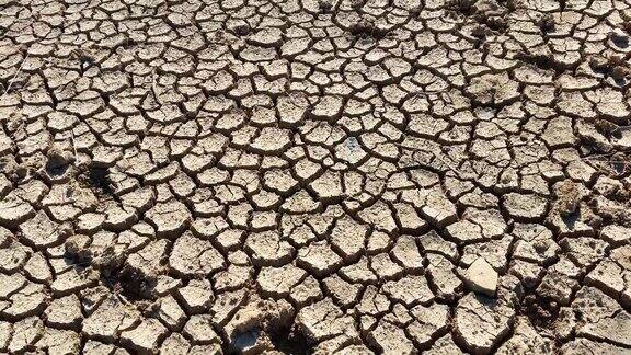 气候变化、干旱灾害导致土地干裂