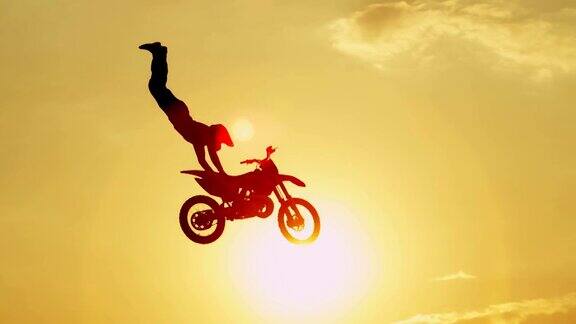 极限专业摩托车越野赛跳跃自由式技巧