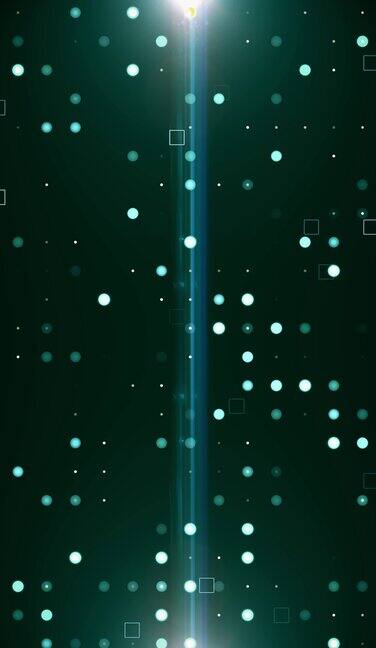 抽象动画几何形状运动背景与光学耀斑正方形圆形和点发光闪烁火花彩色霓虹灯Led显示灯循环动画壁纸垂直10801920916格式智能手机移动病毒视频