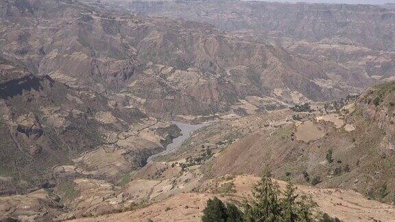 埃塞俄比亚北部的全景山景