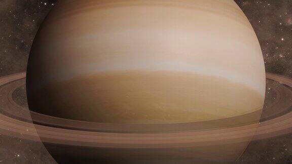 三维土星环行星缩小视图星系