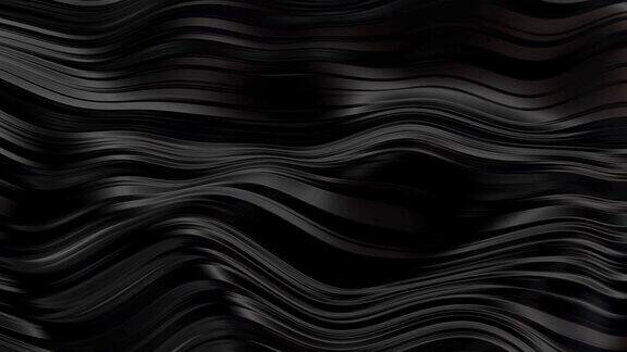 抽象黑橡胶波
