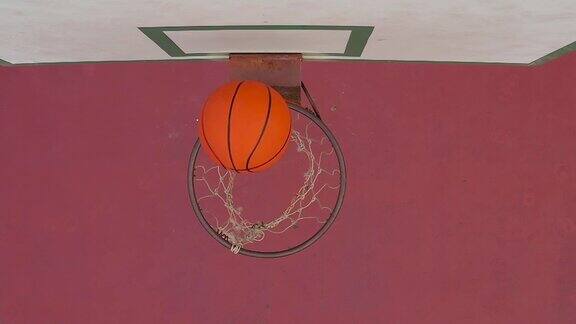 篮球投篮进框慢放