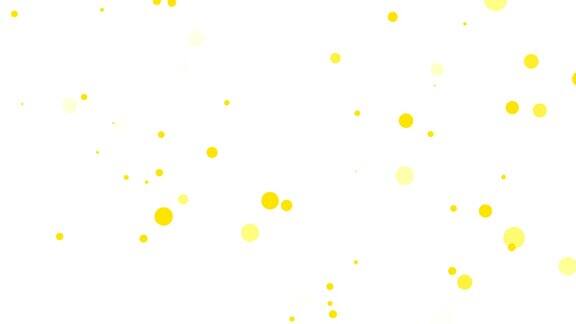 黄色圆圈抽象运动背景