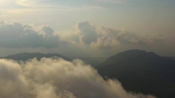 阳光轻云苏梅岛景观航空全景4k泰国