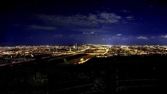 维也纳-奥地利城市夜景