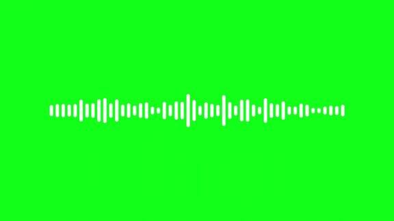 波形音频摘要声波背景音频数字频率Chromakey4K视频动画