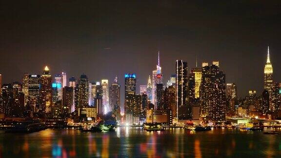 晚上曼哈顿中城