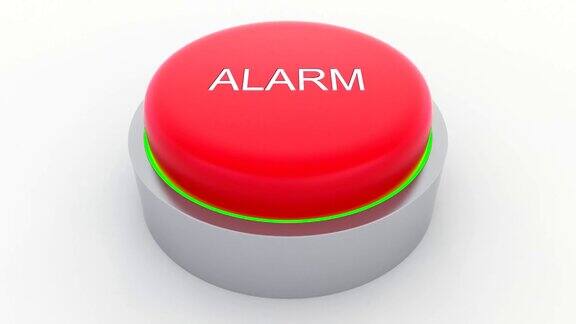 正在按红色的大按钮上面有报警铭文概念FullHD剪辑