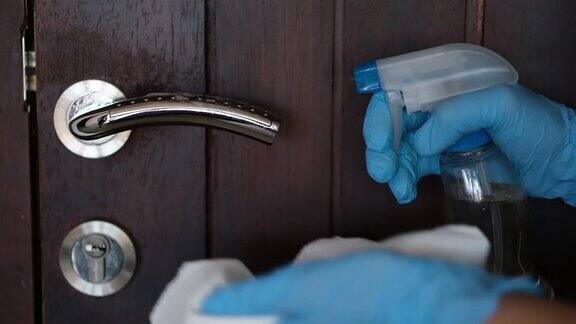 消毒表面细菌或病毒用消毒剂手清洁门把手