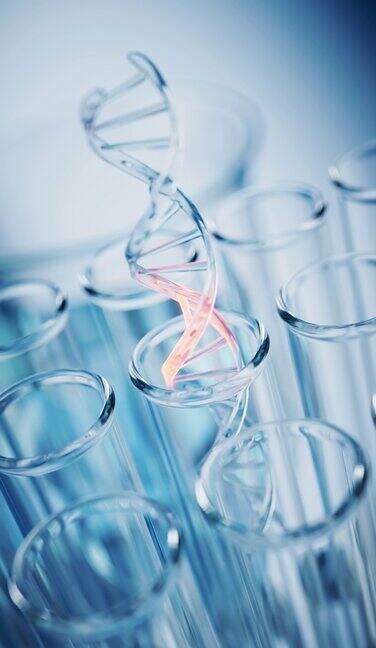 实验室的化学玻璃器皿三维渲染
