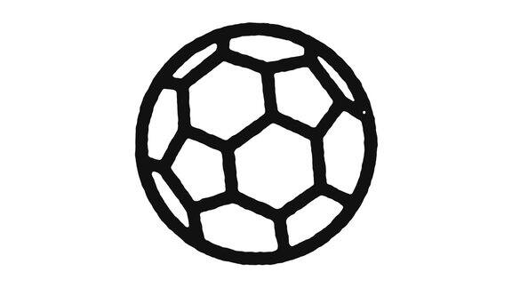足球图标动画素材和Alpha通道