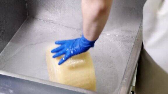 清洗奶酪模具-奶酪工厂