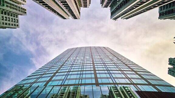 现代建筑仰天俯视