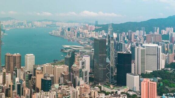 太平山顶拍摄香港城市