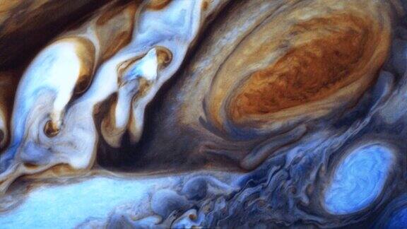 木星表面和大红斑