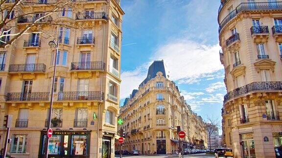 巴黎复古风格住宅大楼