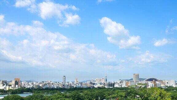 日本福冈市的一段时间